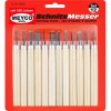 Set dălţi mici pentru lemn, 12 buc/set - Meyco 65081